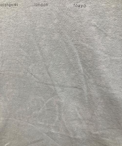 stussy（ステューシー）stussy (ステューシー) 90ｓ WORLD CLOCK Tee グレー サイズ:Mの古着・服飾アイテム