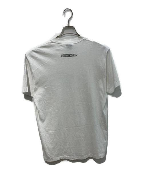stussy（ステューシー）stussy (ステューシー) 90ｓ Camera Te　USA製　紺タグ ホワイト サイズ:Lの古着・服飾アイテム