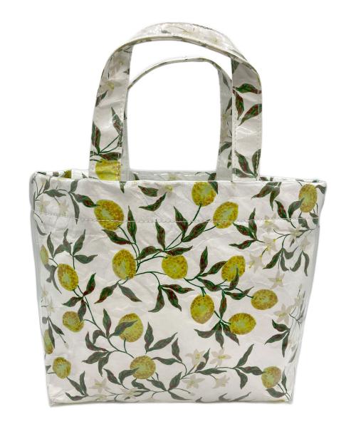 the weekend hotel（ザウィークエンドホテル）THE WEEKEND HOTEL (ザウィークエンドホテル) PVCBag(THE) Lemon ホワイトの古着・服飾アイテム