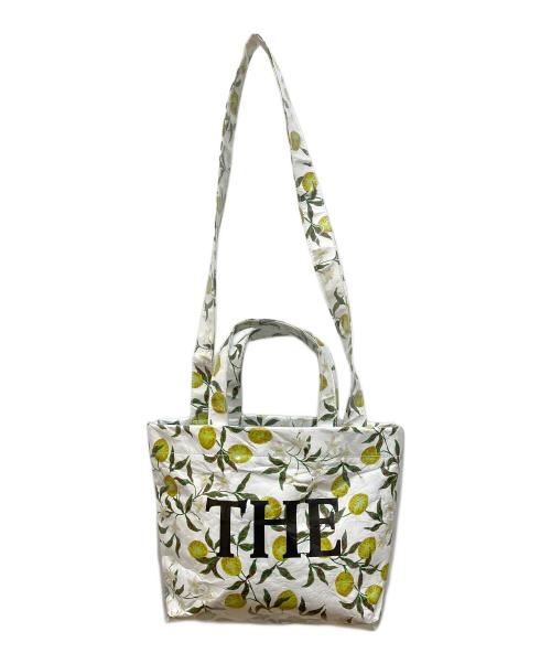 the weekend hotel（ザウィークエンドホテル）THE WEEKEND HOTEL (ザウィークエンドホテル) PVCBag(THE) Lemon ホワイトの古着・服飾アイテム