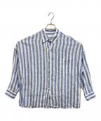 JOURNAL STANDARD relumeジャーナルスタンダード レリューム）の古着「No.66ストライプフレンチリネンシャツ」｜ブルー