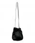 JIL SANDER (ジルサンダー) SCRUNCH SMALL NAPPA SHOULDER BAG ブラック：45000円