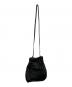 中古・古着 JIL SANDER (ジルサンダー) SCRUNCH SMALL NAPPA SHOULDER BAG ブラック：45000円