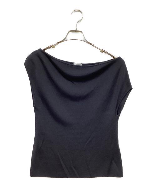 BOTTEGA VENETA（ボッテガベネタ）BOTTEGA VENETA (ボッテガベネタ) フレンチスリーブニット ブラック サイズ:Sの古着・服飾アイテム