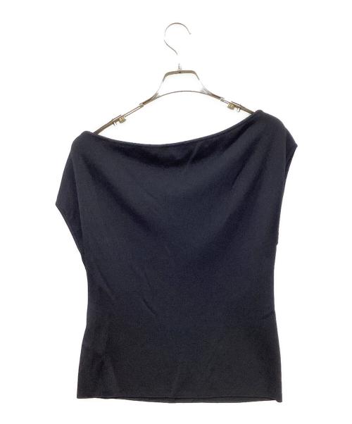 BOTTEGA VENETA（ボッテガベネタ）BOTTEGA VENETA (ボッテガベネタ) フレンチスリーブニット ブラック サイズ:Sの古着・服飾アイテム
