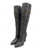 CELINEセリーヌ）の古着「ライディングブーツ」｜ブラック