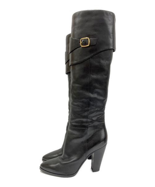 CELINE（セリーヌ）CELINE (セリーヌ) ライディングブーツ ブラック サイズ:39の古着・服飾アイテム