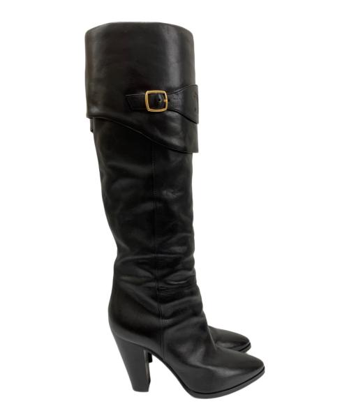 CELINE（セリーヌ）CELINE (セリーヌ) ライディングブーツ ブラック サイズ:39の古着・服飾アイテム