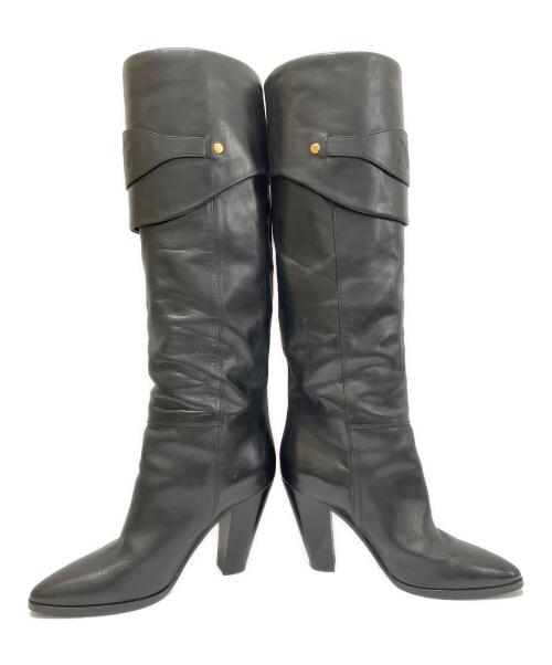 CELINE（セリーヌ）CELINE (セリーヌ) ライディングブーツ ブラック サイズ:39の古着・服飾アイテム
