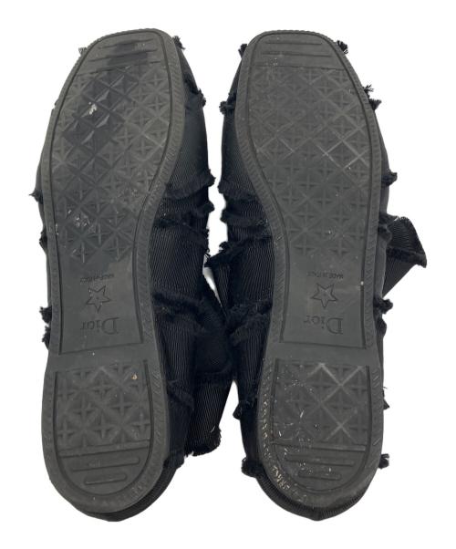 Christian Dior（クリスチャン ディオール）Christian Dior (クリスチャン ディオール) アンクルストラップバレエシューズ ブラック サイズ:38 1/2の古着・服飾アイテム