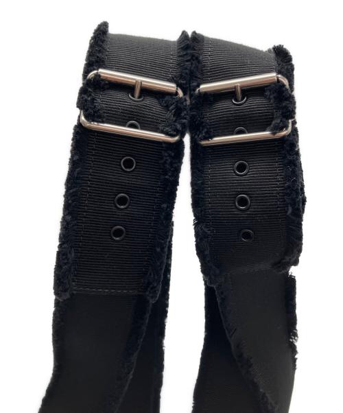 Christian Dior（クリスチャン ディオール）Christian Dior (クリスチャン ディオール) アンクルストラップバレエシューズ ブラック サイズ:38 1/2の古着・服飾アイテム