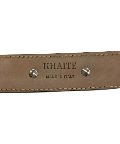 KHAITE（ケイト）KHAITE (ケイト) ベニーベルトスタッドアップリケ付き ブラックの古着・服飾アイテム