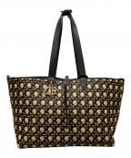 Christian Diorクリスチャン ディオール）の古着「カナージュ ラフィアトートバッグ ラージ」｜ナチュラル/ブラック