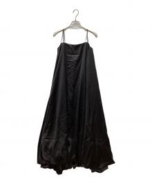 THE TOE（ザ・トゥー）の古着「Broome balloon onepiece ブルームバルーンワンピース　キャミソールワンピース」｜ブラック