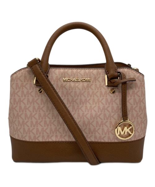 MICHAEL KORS（マイケル・コース）MICHAEL KORS (マイケル・コース) 2WAYバッグ ピンクの古着・服飾アイテム
