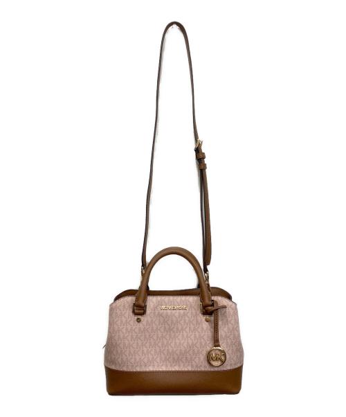 MICHAEL KORS（マイケル・コース）MICHAEL KORS (マイケル・コース) 2WAYバッグ ピンクの古着・服飾アイテム