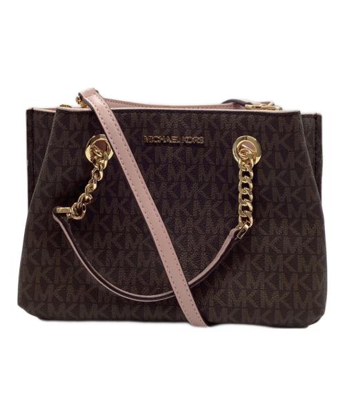 MICHAEL KORS（マイケル・コース）MICHAEL KORS (マイケル・コース) 2WAYバッグ ブラウンの古着・服飾アイテム