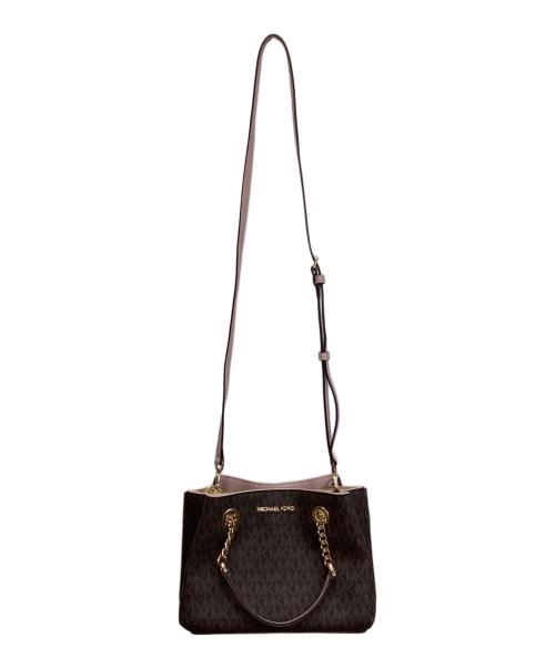 MICHAEL KORS（マイケル・コース）MICHAEL KORS (マイケル・コース) 2WAYバッグ ブラウンの古着・服飾アイテム
