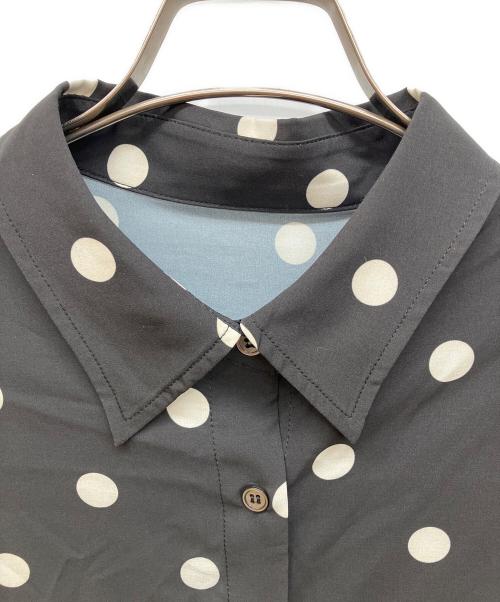 Spick and Span（スピック＆スパン）Spick and Span (スピック＆スパン) ドットフレンチスリーブブラウス ブラック サイズ:Freeの古着・服飾アイテム