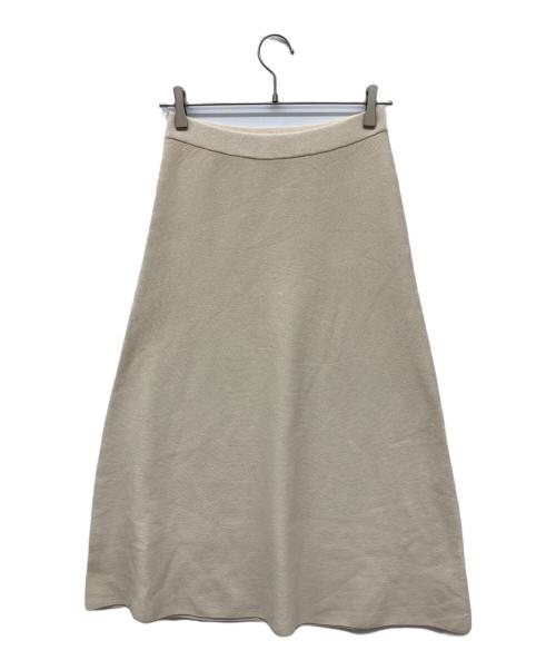 Plage（プラージュ）Plage (プラージュ) Paper Mix Semi Flared ニットスカート アイボリー サイズ:36の古着・服飾アイテム