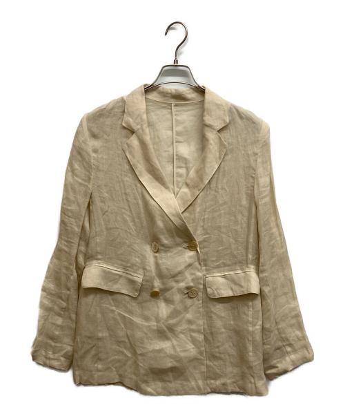 SLOBE IENA（スローブ イエナ）SLOBE IENA (スローブ イエナ) ラミージョーゼットジャケット ベージュ サイズ:Freeの古着・服飾アイテム