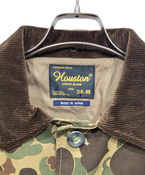 HOUSTON（ヒューストン）HOUSTON (ヒューストン) ハンティングジャケット オリーブ サイズ:Mの古着・服飾アイテム