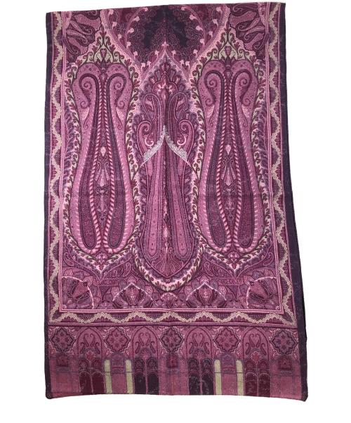 ETRO（エトロ）ETRO (エトロ) ウールシルクストール パープルの古着・服飾アイテム
