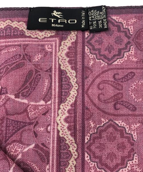 ETRO（エトロ）ETRO (エトロ) ウールシルクストール パープルの古着・服飾アイテム