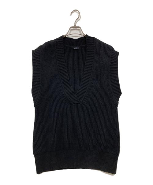 YLEVE（イレーヴ）YLEVE (イレーヴ) EX FINE MERINO WOOL KN N/S P/O ブラック サイズ:Fの古着・服飾アイテム