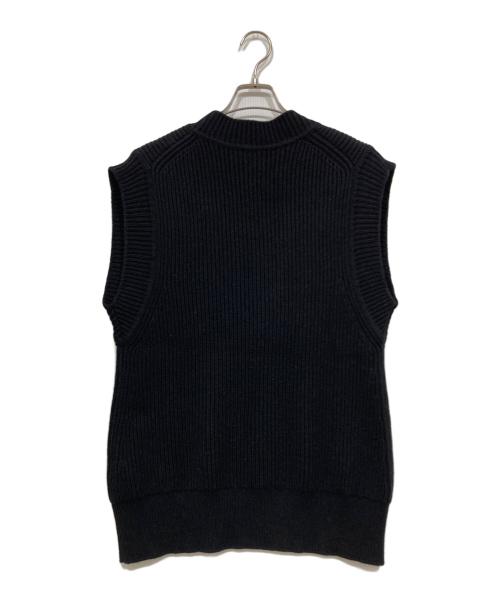 YLEVE（イレーヴ）YLEVE (イレーヴ) EX FINE MERINO WOOL KN N/S P/O ブラック サイズ:Fの古着・服飾アイテム