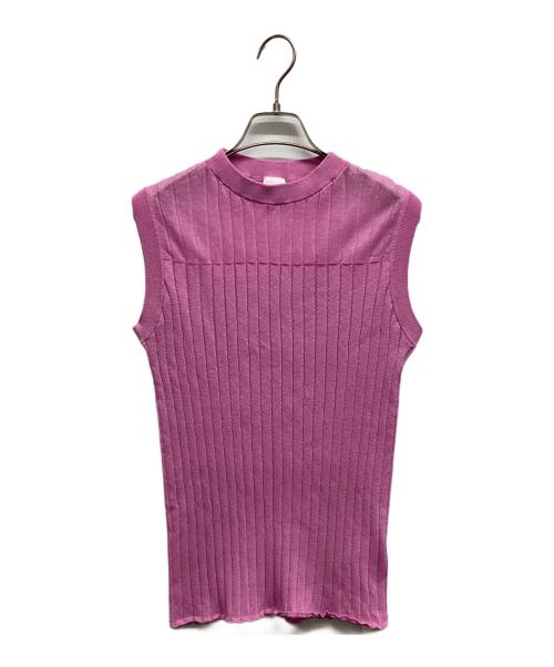 ELENDEEK（エレンディーク）ELENDEEK (エレンディーク) ノースリーブニット ピンク サイズ:Freeの古着・服飾アイテム