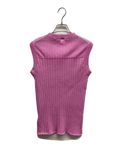 ELENDEEK（エレンディーク）ELENDEEK (エレンディーク) ノースリーブニット ピンク サイズ:Freeの古着・服飾アイテム