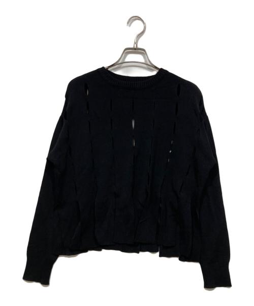 huele museum（ヒューエルミュージアム）huele museum (ヒューエルミュージアム) ニット ブラック サイズ:Freeの古着・服飾アイテム