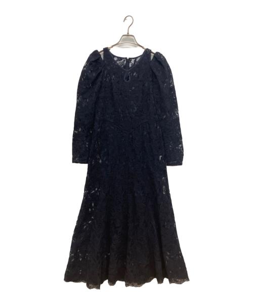 JILL STUART（ジルスチュアート）JILL STUART (ジルスチュアート) コードエンブロイダリーワンピース ネイビー サイズ:2の古着・服飾アイテム