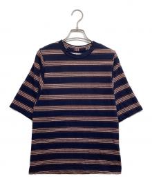 Curensology（カレンソロジー）の古着「&RC カラーボーダーTシャツ」｜ネイビー