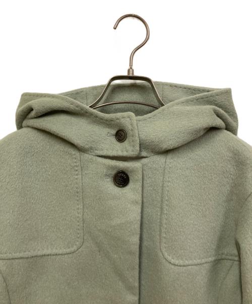 SCAPA（スキャパ）SCAPA (スキャパ) アンゴラウール フーデッドコート グリーン サイズ:SIZE 38の古着・服飾アイテム