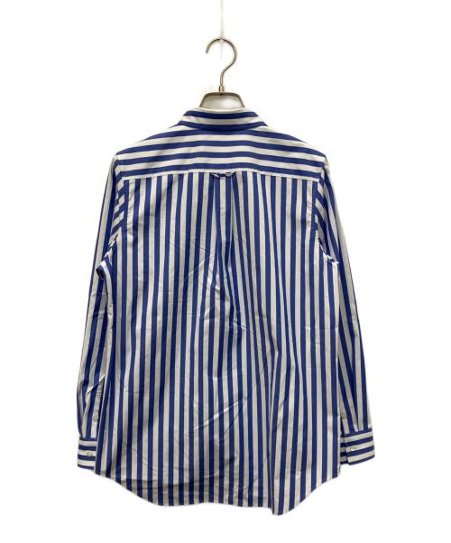 L'EQUIPE（レキップ）L'EQUIPE (レキップ) ピンタックストライプシャツ ブルー×ホワイト サイズ:38の古着・服飾アイテム