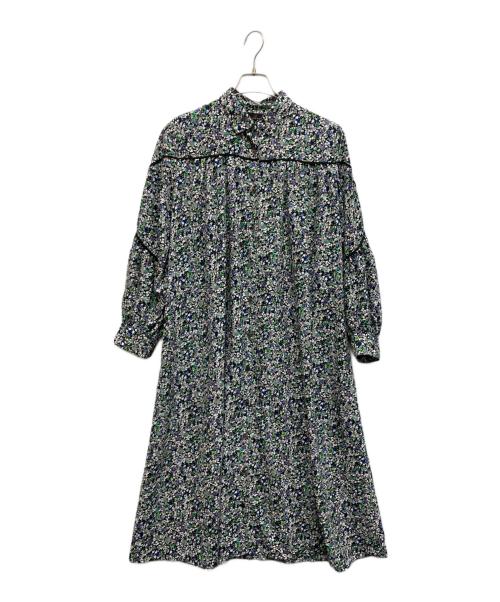 L'EQUIPE（レキップ）L'EQUIPE (レキップ) 小花柄プリントワンピース ネイビー サイズ:３８の古着・服飾アイテム
