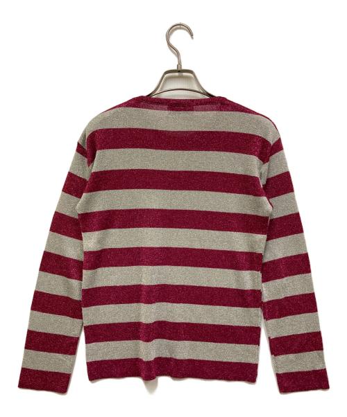 Hysteric Glamour（ヒステリックグラマー）Hysteric Glamour (ヒステリックグラマー) ボーダーニット シルバー サイズ:SIZE Freeの古着・服飾アイテム