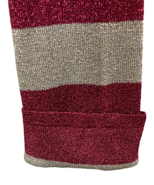 Hysteric Glamour（ヒステリックグラマー）Hysteric Glamour (ヒステリックグラマー) ボーダーニット シルバー サイズ:SIZE Freeの古着・服飾アイテム