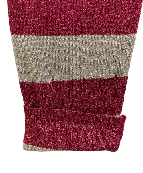 Hysteric Glamour（ヒステリックグラマー）Hysteric Glamour (ヒステリックグラマー) ボーダーニット シルバー サイズ:SIZE Freeの古着・服飾アイテム