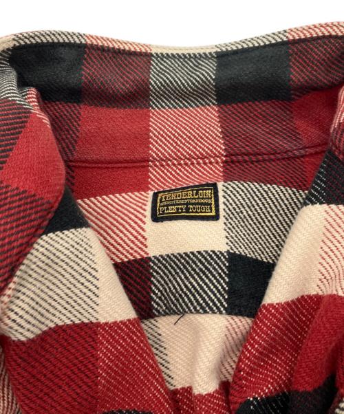 TENDERLOIN（テンダーロイン）TENDERLOIN (テンダーロイン) ヘビーフランネルシャツ レッド サイズ:Mの古着・服飾アイテム