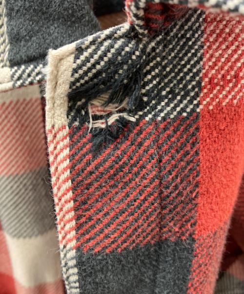 TENDERLOIN（テンダーロイン）TENDERLOIN (テンダーロイン) ヘビーフランネルシャツ レッド サイズ:Mの古着・服飾アイテム