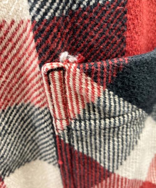 TENDERLOIN（テンダーロイン）TENDERLOIN (テンダーロイン) ヘビーフランネルシャツ レッド サイズ:Mの古着・服飾アイテム