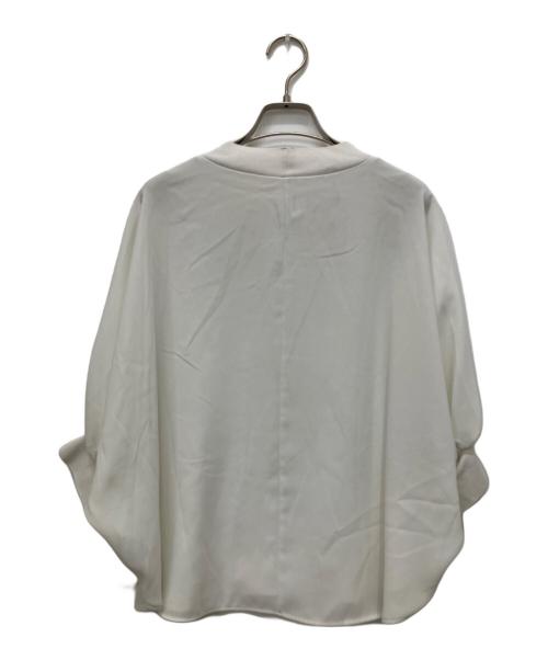 BEARDSLEY（ビアズリー）BEARDSLEY (ビアズリー) ニットコンビブラウス ホワイト サイズ:Freeの古着・服飾アイテム