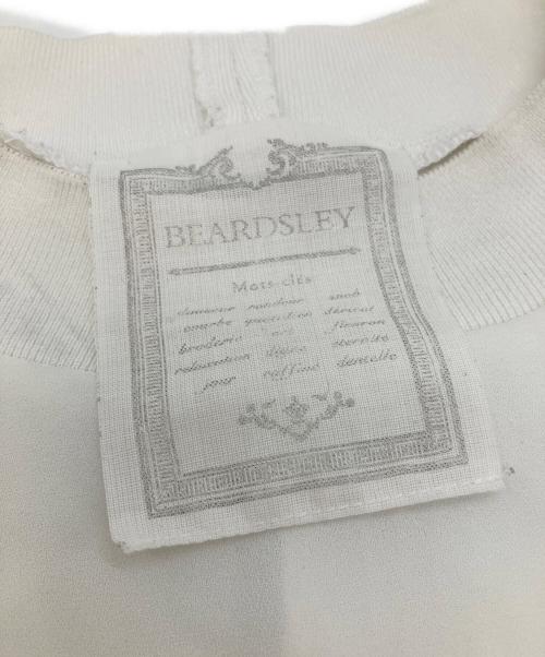 BEARDSLEY（ビアズリー）BEARDSLEY (ビアズリー) ニットコンビブラウス ホワイト サイズ:Freeの古着・服飾アイテム
