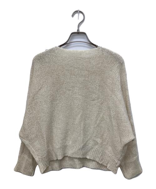 BEARDSLEY（ビアズリー）BEARDSLEY (ビアズリー) テープヤーンドルマンニット アイボリー サイズ:Freeの古着・服飾アイテム