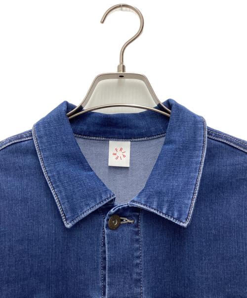 FRIPIER（フリピエ）FRIPIER (フリピエ) 袖パフGジャン ブルー サイズ:SIZE Freeの古着・服飾アイテム