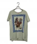 Vivienne Westwood RED LABELヴィヴィアンウエストウッドレッドレーベル）の古着「フラワープリントTシャツ」｜ライトグリーン