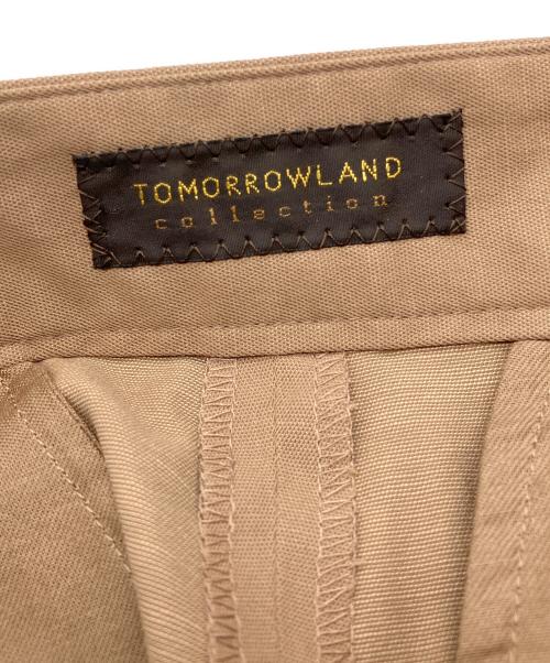 TOMORROW LAND collection（トゥモローランドコレクション）TOMORROW LAND collection (トゥモローランドコレクション) ドライツイル セミワイドパンツ ブラウン サイズ:38の古着・服飾アイテム